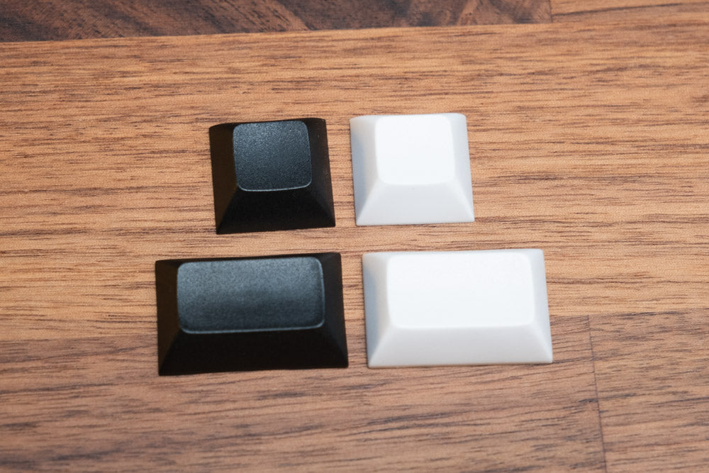 YMDK: Black/White MX DSA PBT Keycaps